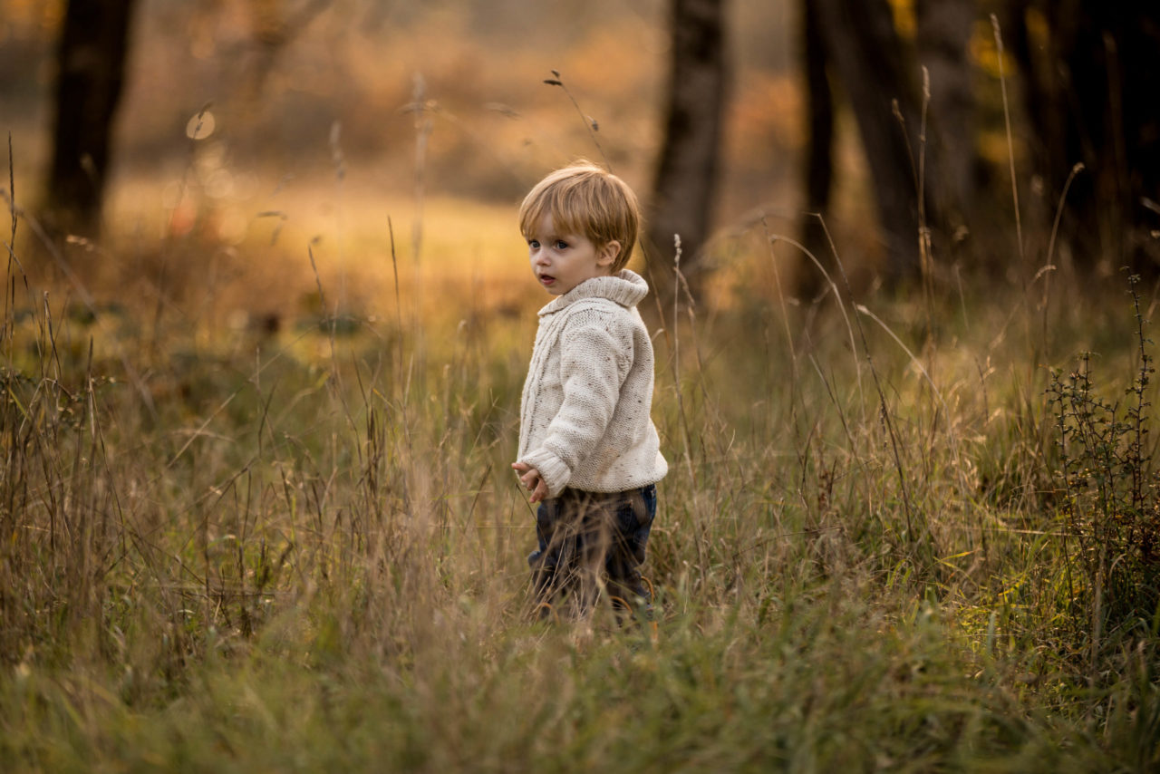 Victoria BC Family Photographer | toddler in a field buttertubs marsh